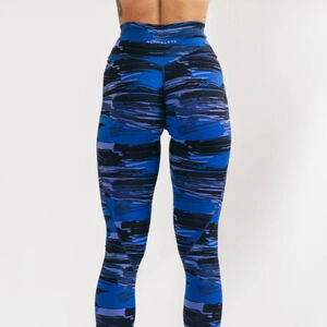 Alphalete V Shape High Waist Surface Power Electric
Blue Camo Leggings XS